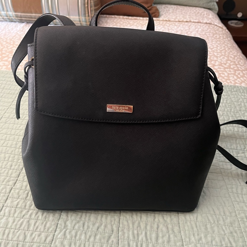 Kate Spade Black Minimalist Backpack
